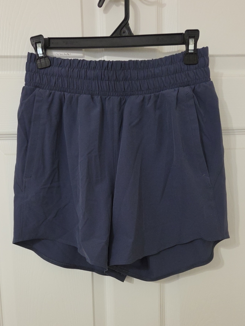 Under Armour Women's Elastic-Waist Navy Blue Casual Shorts